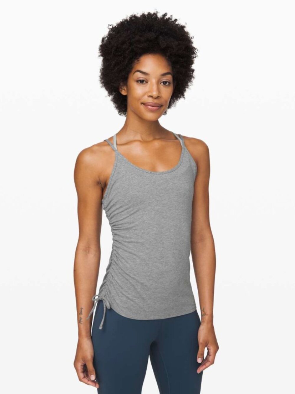 Lululemon Always Two Sides Tank Heathered Medium Grey Size 4